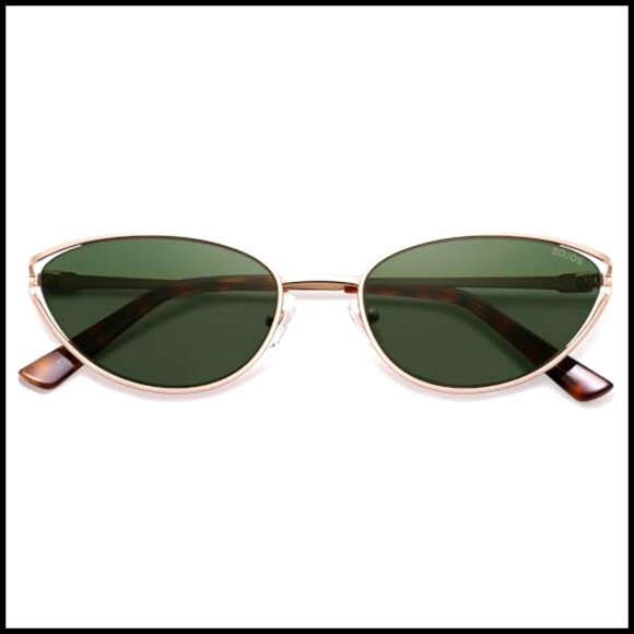 Metal Frame Polarized Sunglasses with UV400 Protection